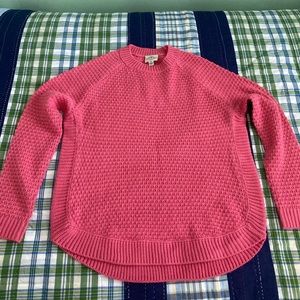 St. John’s Bay Pink Acrylic Knit Sweater with Side Slit
